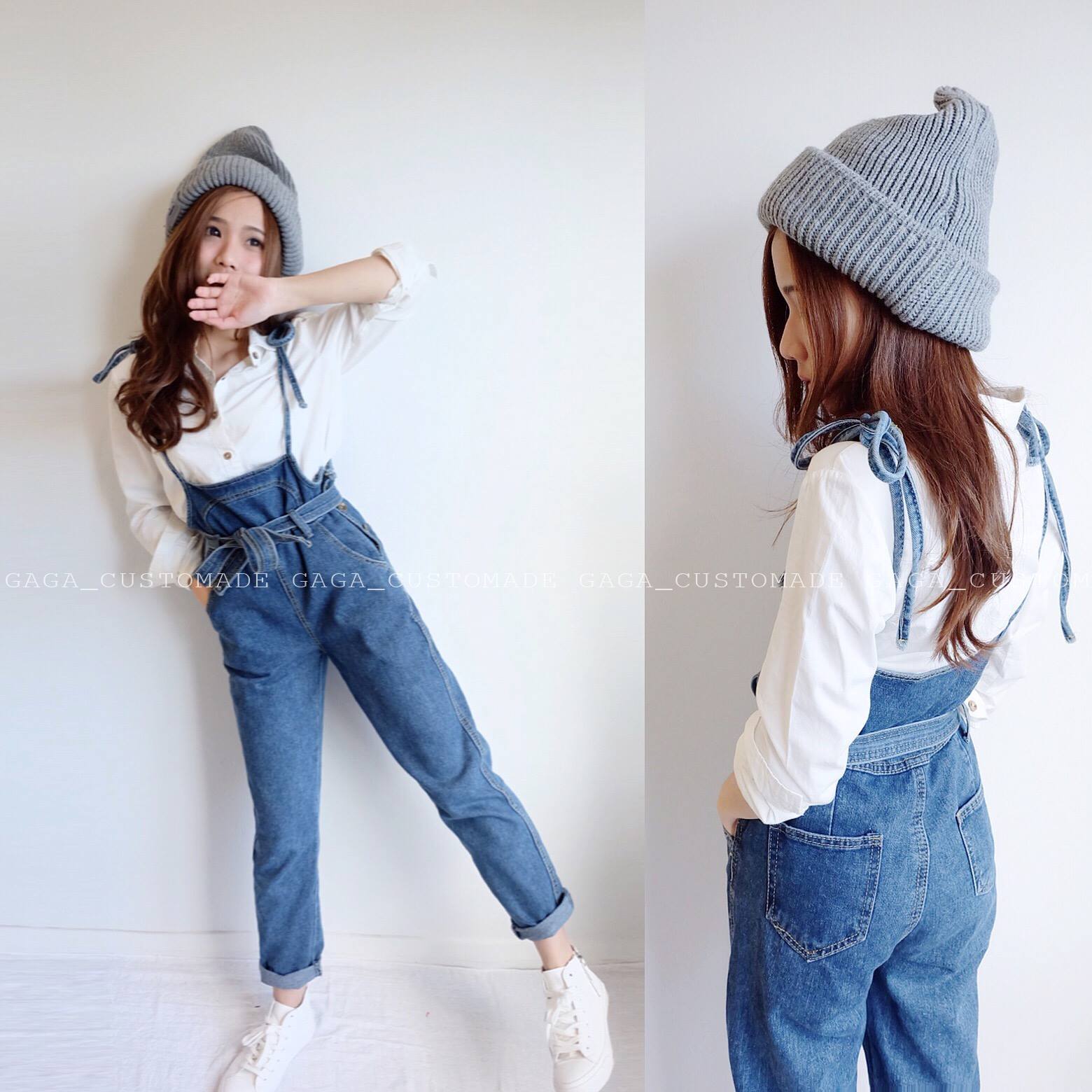 DENIM JUMPSUIT TROUSERS - Image 4