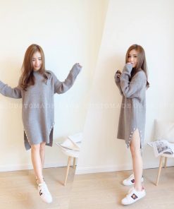 Softy Knit Dress (Grey)