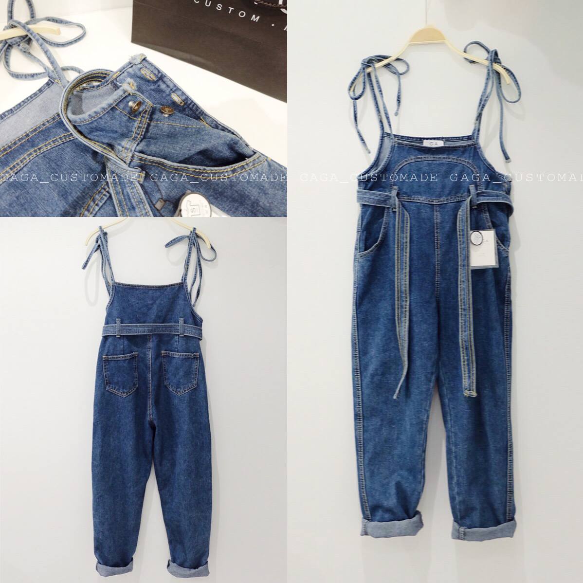 DENIM JUMPSUIT TROUSERS - Image 5