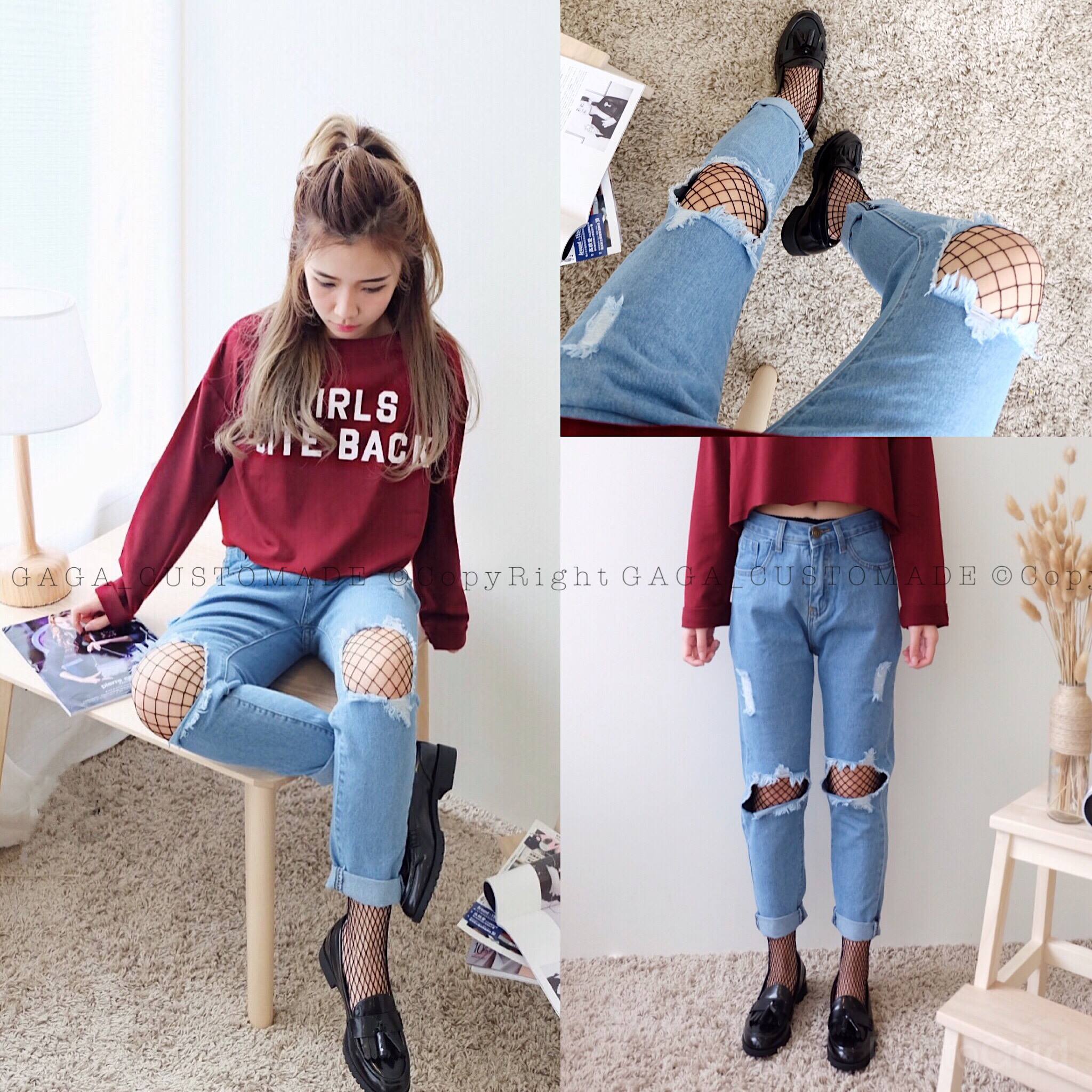STYLISH HIGHWAIST RIPPED - Image 3