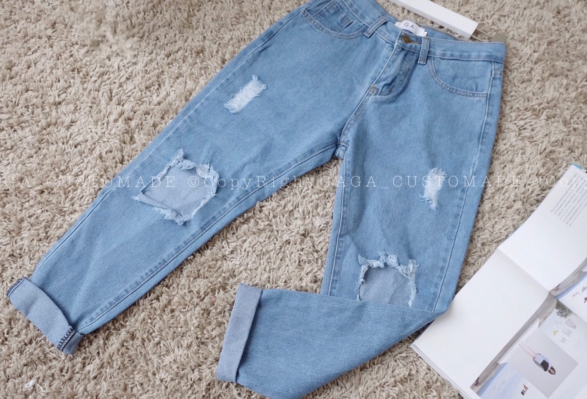 STYLISH HIGHWAIST RIPPED - Image 7