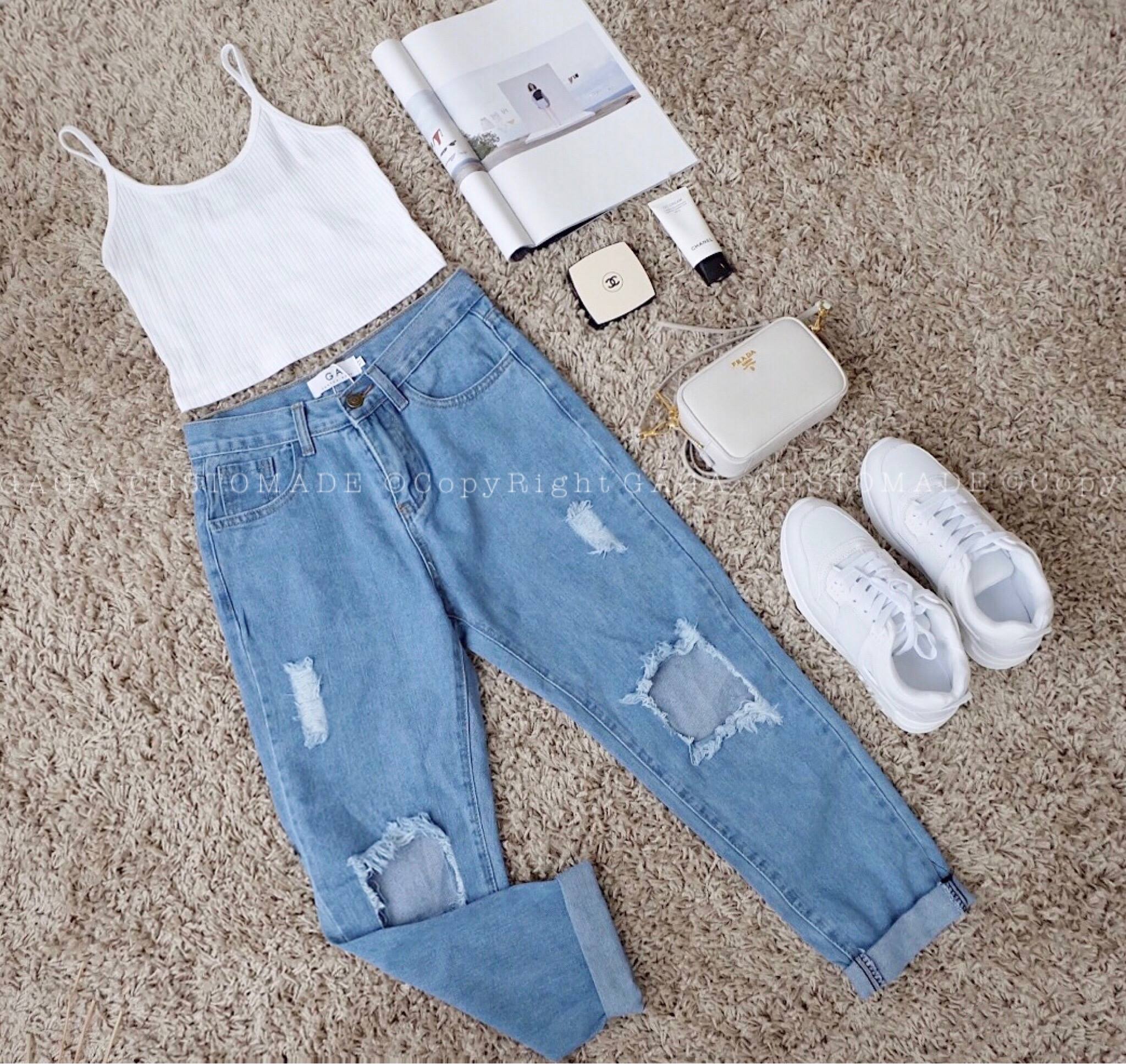 STYLISH HIGHWAIST RIPPED - Image 5