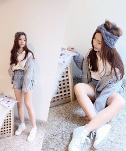 AHGA Slit Off Cardigan