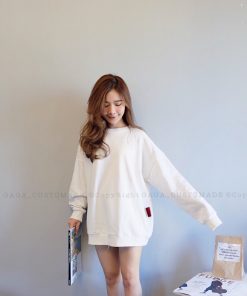 PRINTED SWEATER DRESS