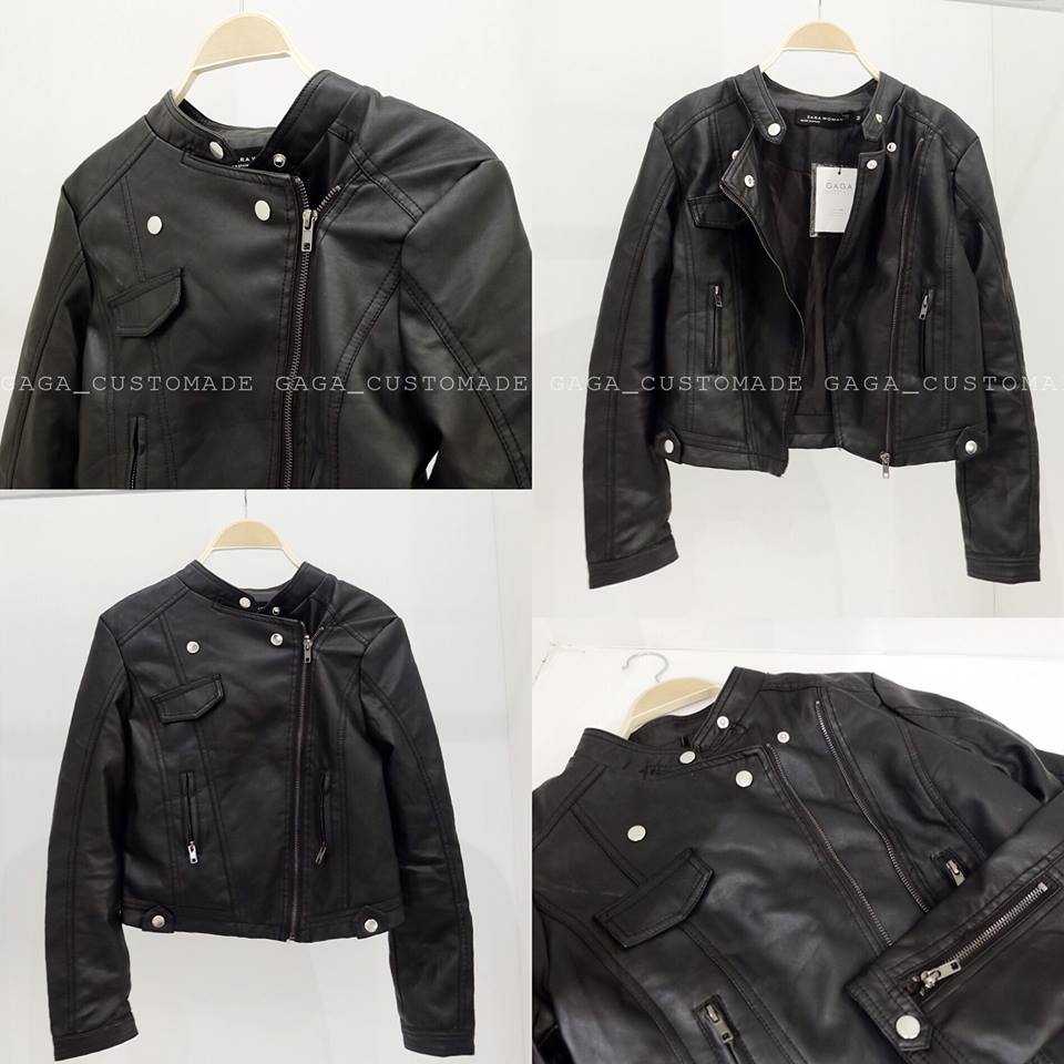 ZARA LEATHER JACKET BLACK - Image 5