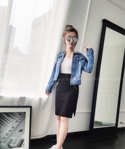 DENIM SKIRT SET (2in1 Set)