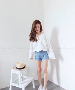 OPEN TIE SWEATER (WHITE)