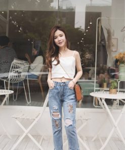 GA CAMI CROP (WHITE)