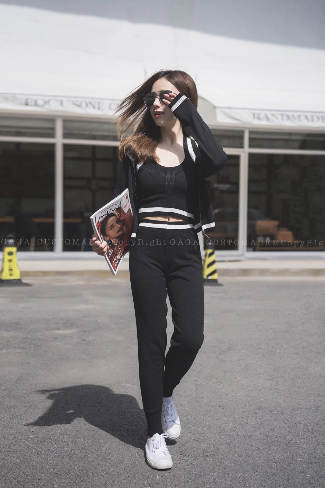 3IN1 KNIT SET (BLACK)