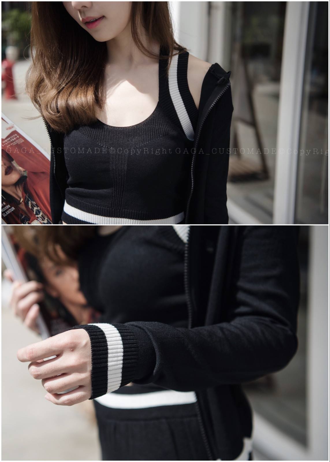3IN1 KNIT SET (BLACK) - Image 9