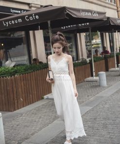 LACE UP JUMPSUIT (WHITE)