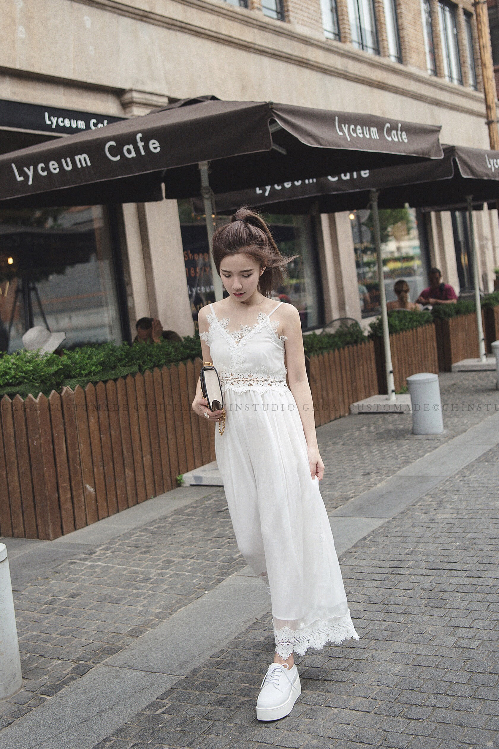 LACE UP JUMPSUIT (WHITE)
