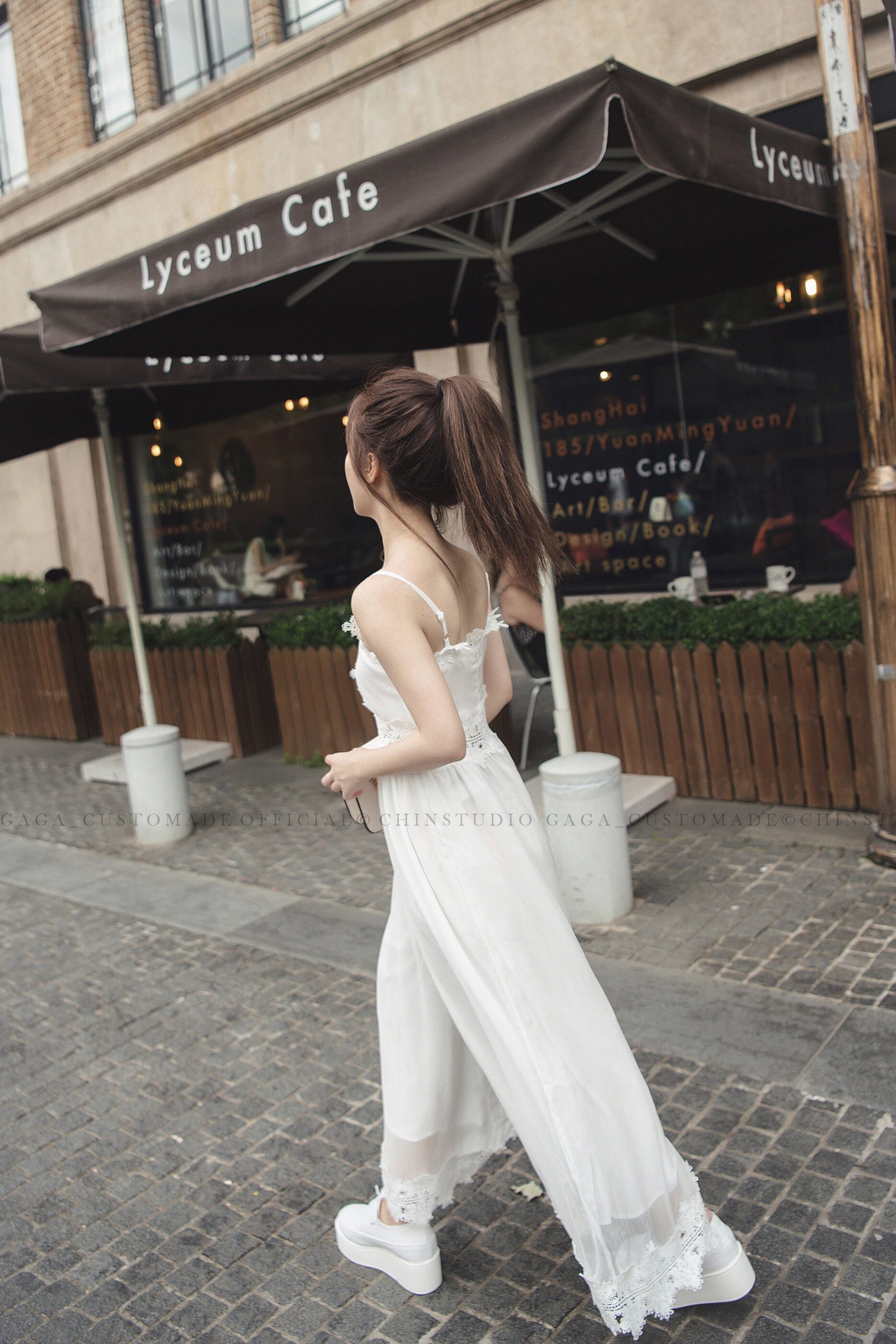 LACE UP JUMPSUIT (WHITE) - Image 10