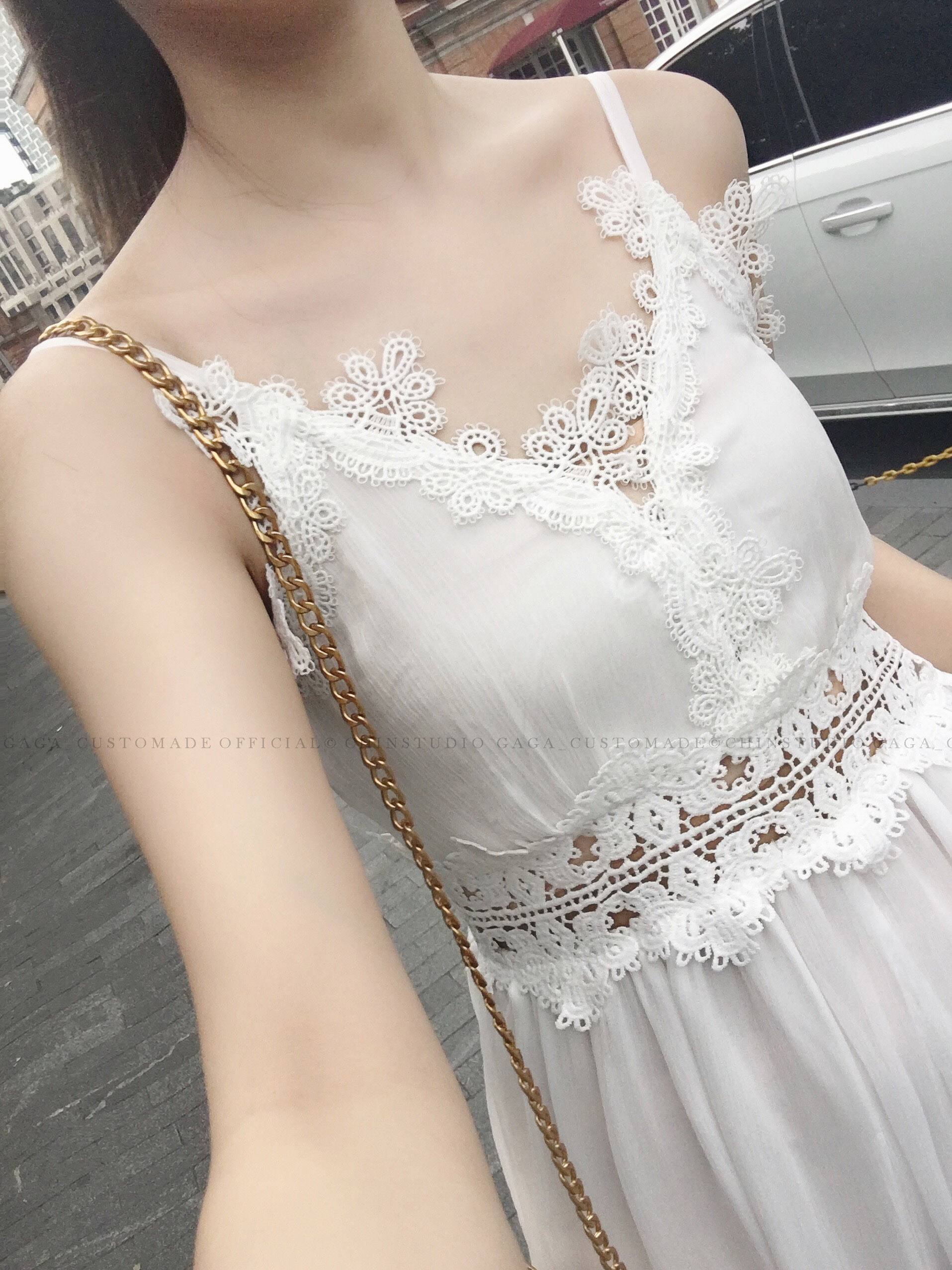 LACE UP JUMPSUIT (WHITE) - Image 15