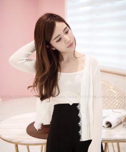 BUTTON LACE KNIT (WHITE)