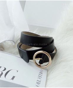 O LEATHER BELT (BLACK)