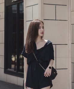 OL COLLAR ROMPER (NAVY BLUE)