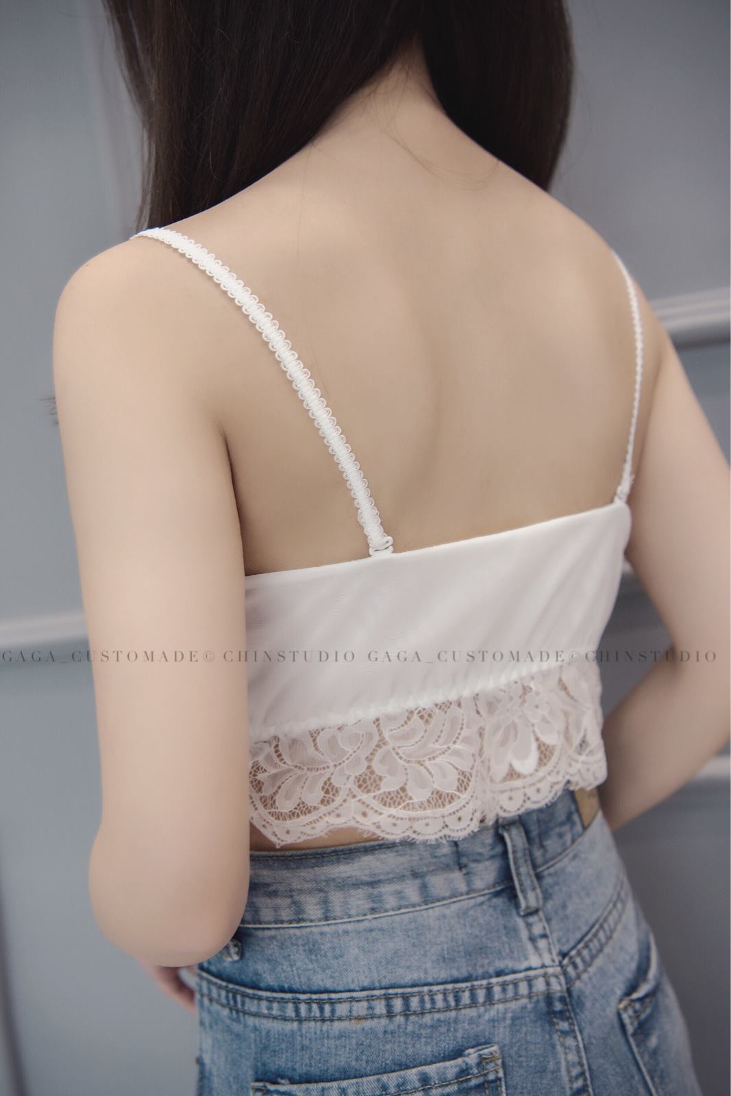 LACEY TUBE BRA (WHITE) - Image 4