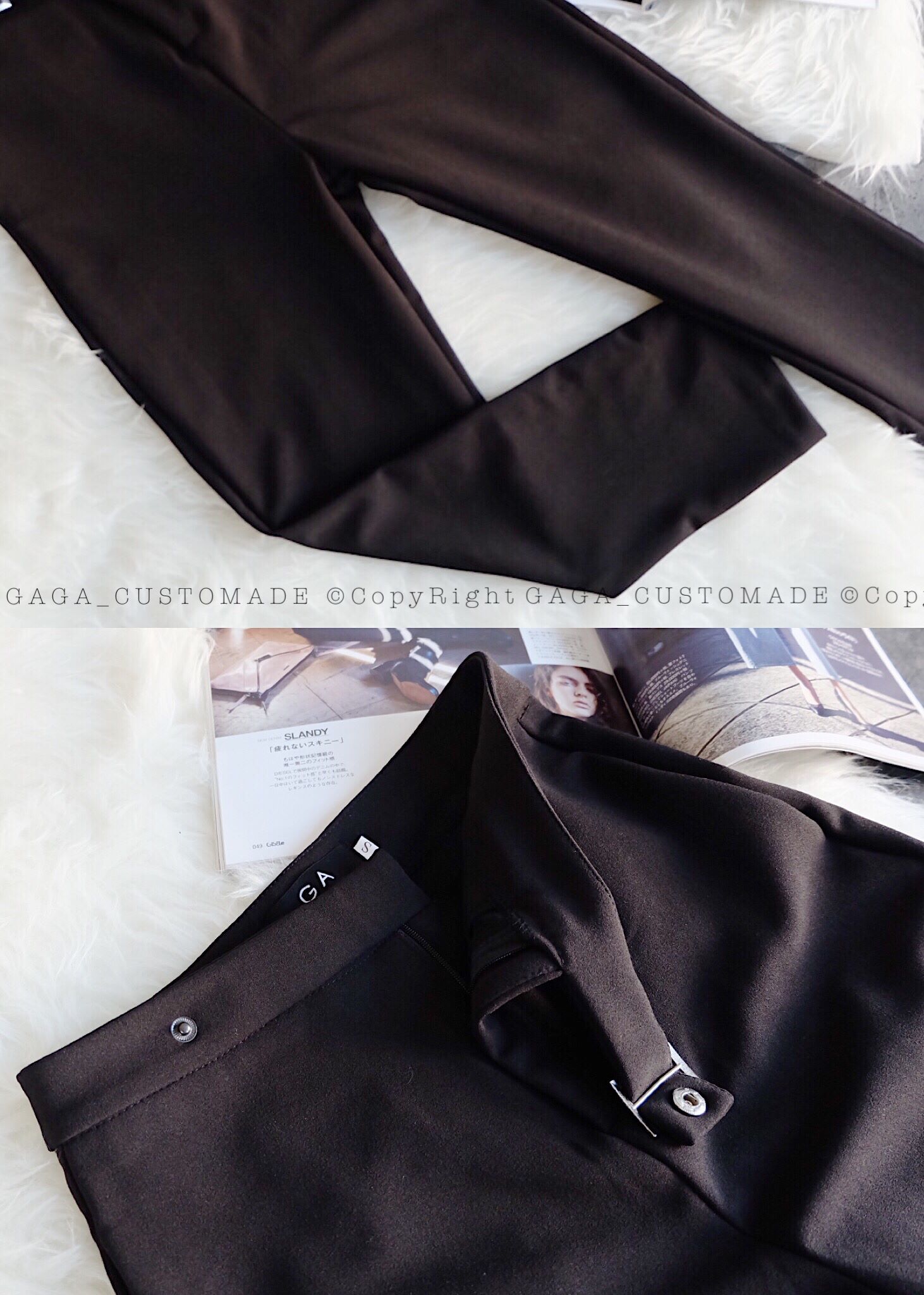High Waist Classic Pants (Black) - Image 3