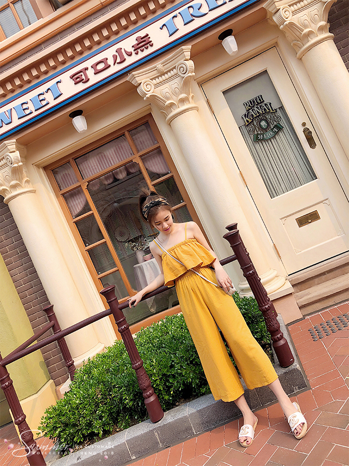 SUMMER FLOUNCED ROMPER